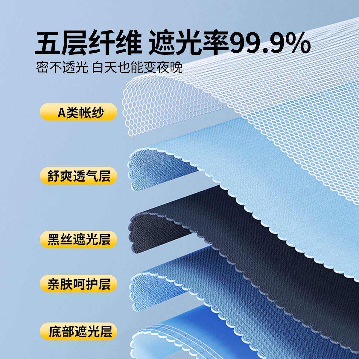 宿舍床帘学帘生蚊帐无涂层强遮B26光一全体式包上床幔窗帘寝室下