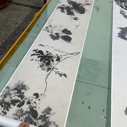 明 徐渭 杂花图青藤图仿古名家水墨花卉芭蕉长卷高清微喷画徐文长