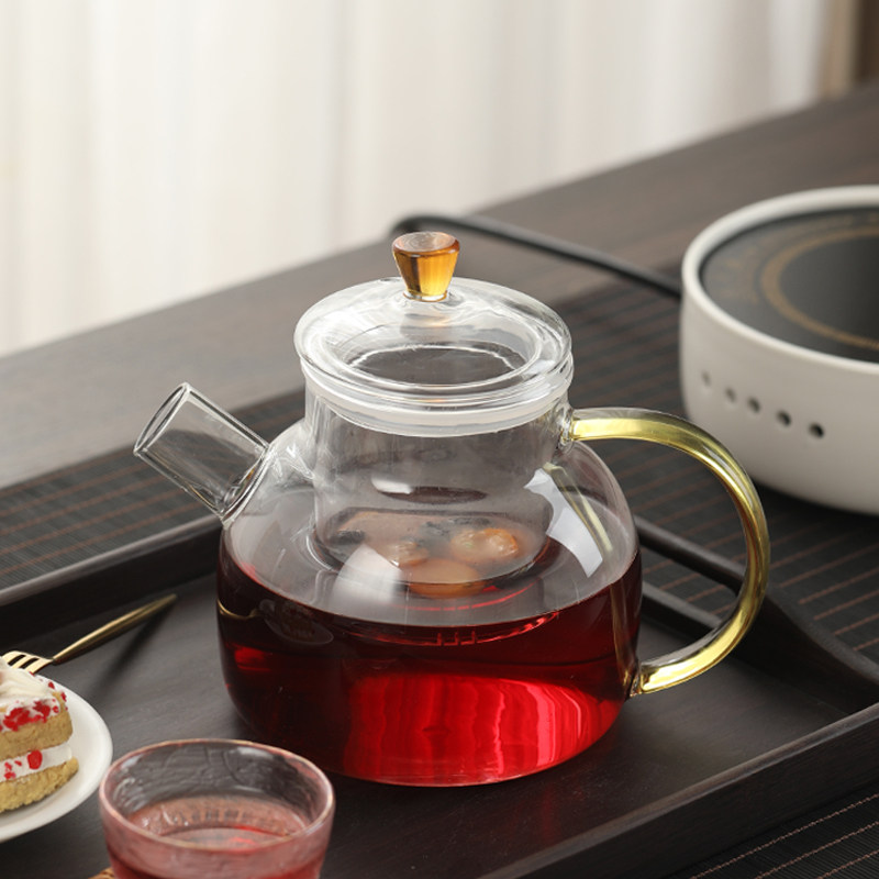 玻璃茶壶黑晶炉煮茶器泡茶烧水壶茶具白茶家用全自动蒸汽泡茶炉