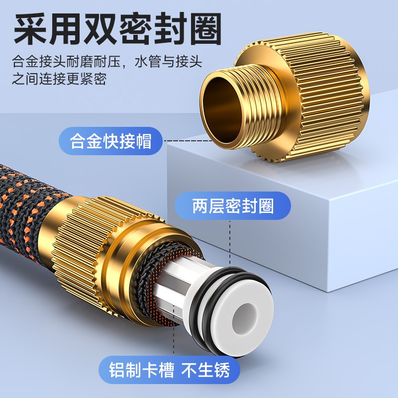 2025新款水管软管伸缩水管接自来水增压洗车水枪高压水枪增压喷头