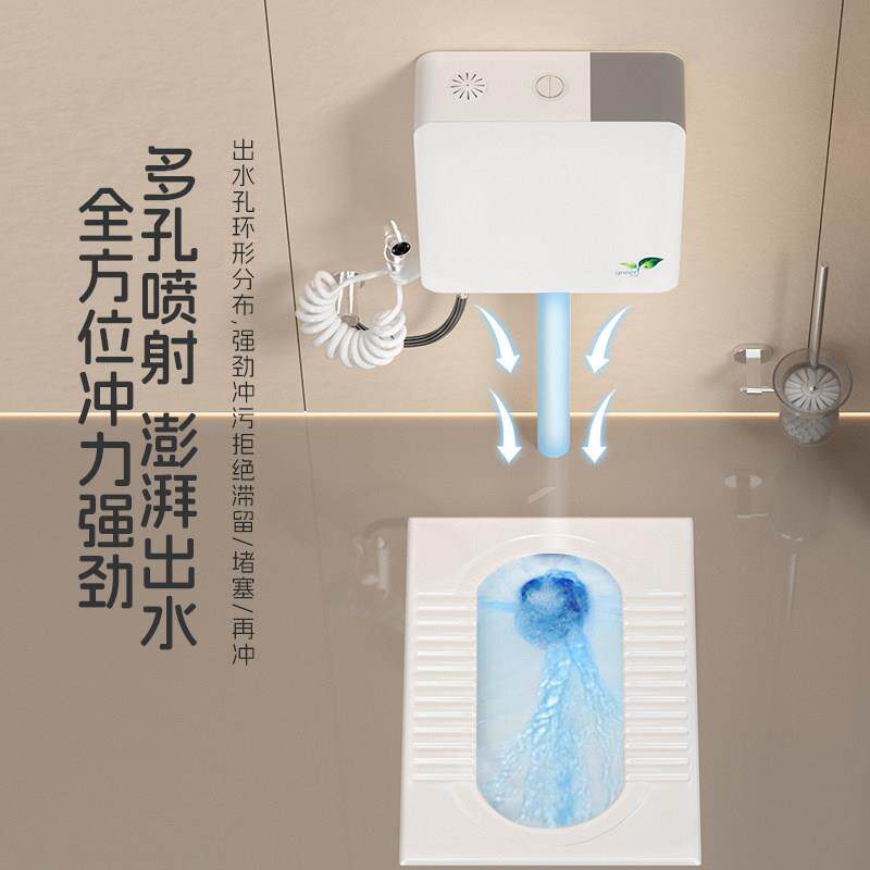 家K322用蹲便化陶器整套妆室一体式超薄瓷大便器防臭蹲便厕所蹲坑