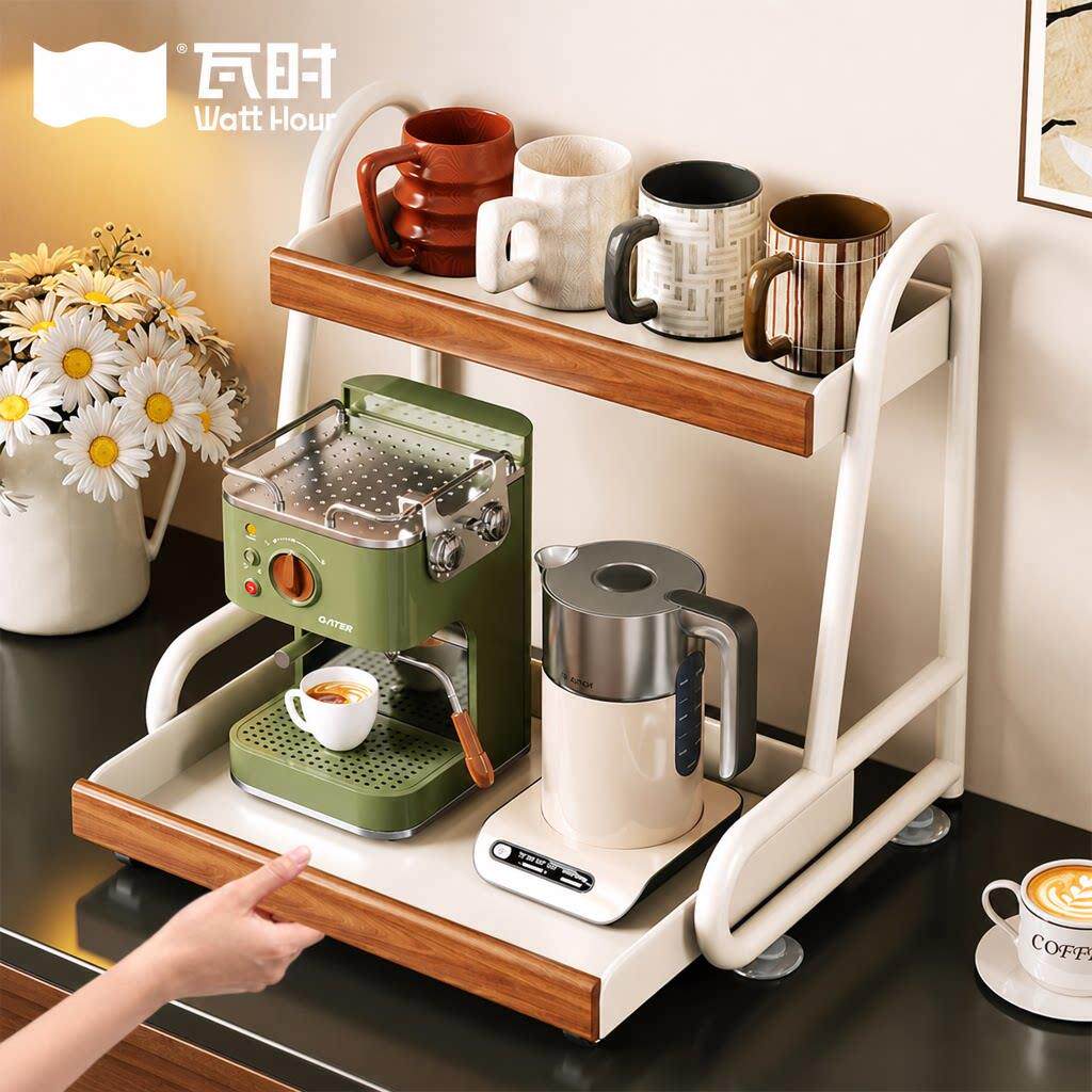 杯纳子收置架可zwj-8120抽拉物多层家茶杯架沥水用茶具架桌面水杯