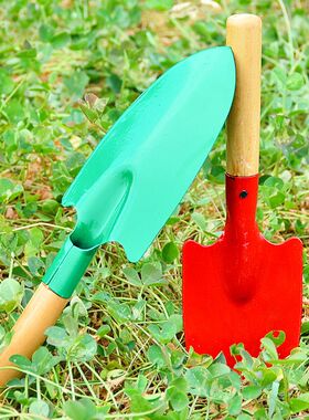 种花工具家用套装种菜栽花养花多肉铲松土耙子铁锹园艺小铲子三件