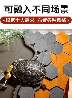黄缘造景小红砖蜂窝型青灰砖 陆龟铺地垫材庭院装饰造景砖