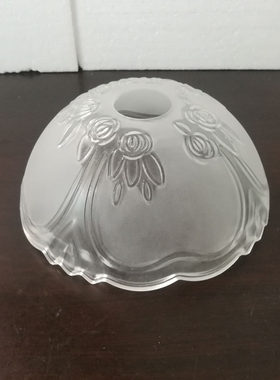 磨砂玻璃灯罩外壳E27普通螺口灯罩欧式客厅吸顶吊灯透明酸洗灯罩