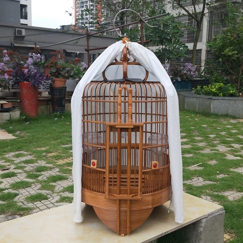 广西鸟笼高档老竹广式清远贵州凯里笼竹制精品八哥鹩哥全套大号笼