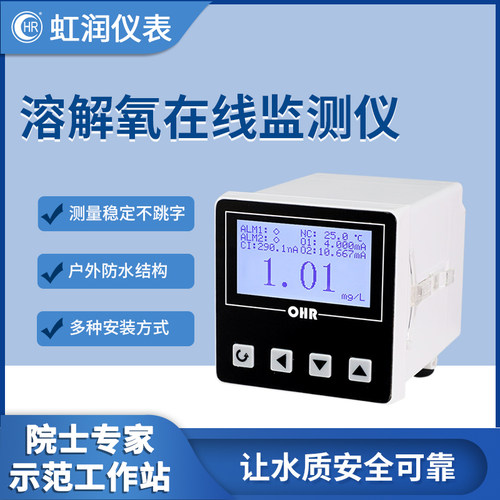 虹润溶解氧在线监测l仪工业污水监测仪鱼塘氧含量水产养殖检测DO1