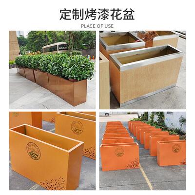 户不锈钢树外户外不锈池创售意简约金属花箱楼部市政园林观树池广