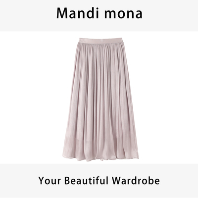 Mandi mona     /【流金岁月】 气质闪闪网纱半身裙 MM409S025