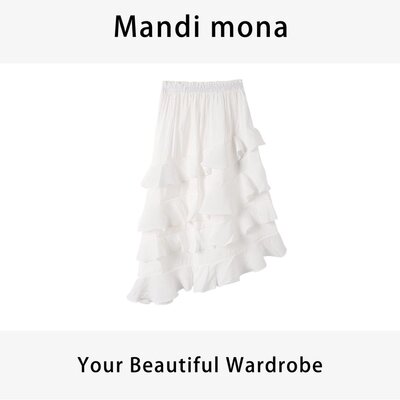 Mandi mona /【西西里之岛】 百搭个性减龄半身裙MM0505W014