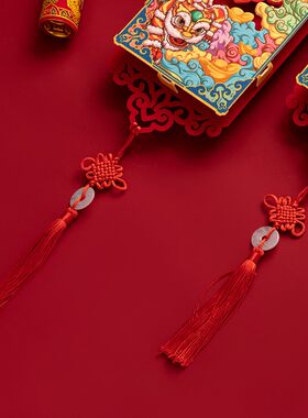 2022虎年春节对联春联新春创意福字门贴新年过年国潮醒狮高档门神