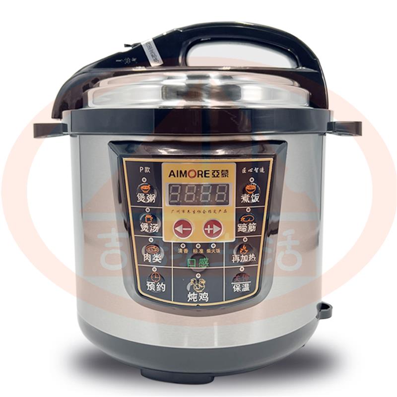 亚蒙 D6P电压力锅双胆大容量6L智能预约家用自动排气电高压锅饭煲