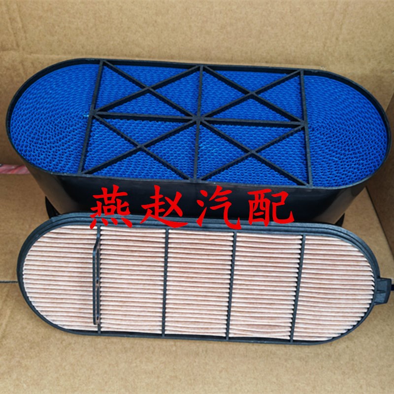 适配新款乘龙H5解放J6P空滤375 420 460马力直流蜂窝空气滤芯清器
