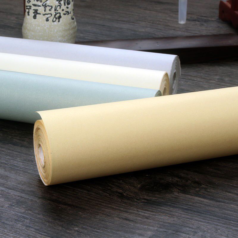 小楷书宣纸覆古流金蜡染长卷35cm* 10m彷古灰色书法创作特别半熟