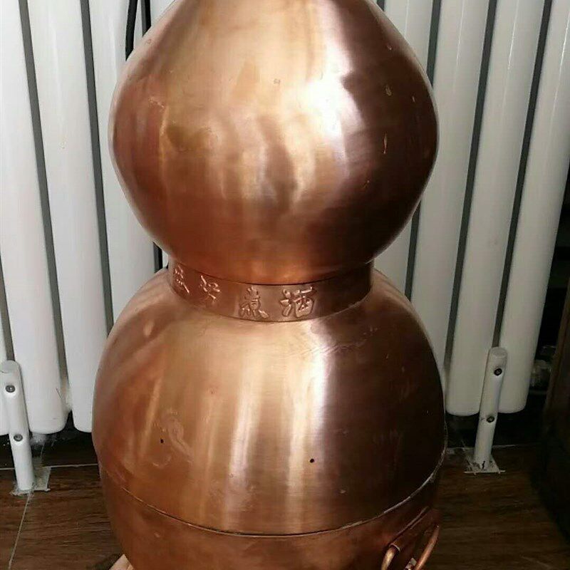 蒸酒器纯紫铜纯手工铜制蒸馏器油水分离器传统定做古法蒸馏纯露机