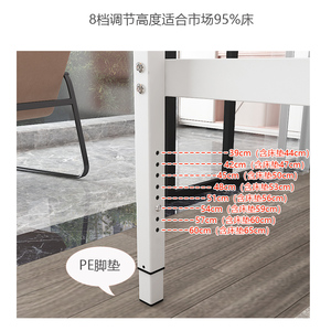 快活熊铁艺儿童拼接床宝宝床加宽床无护栏床边床婴儿床可调节高度