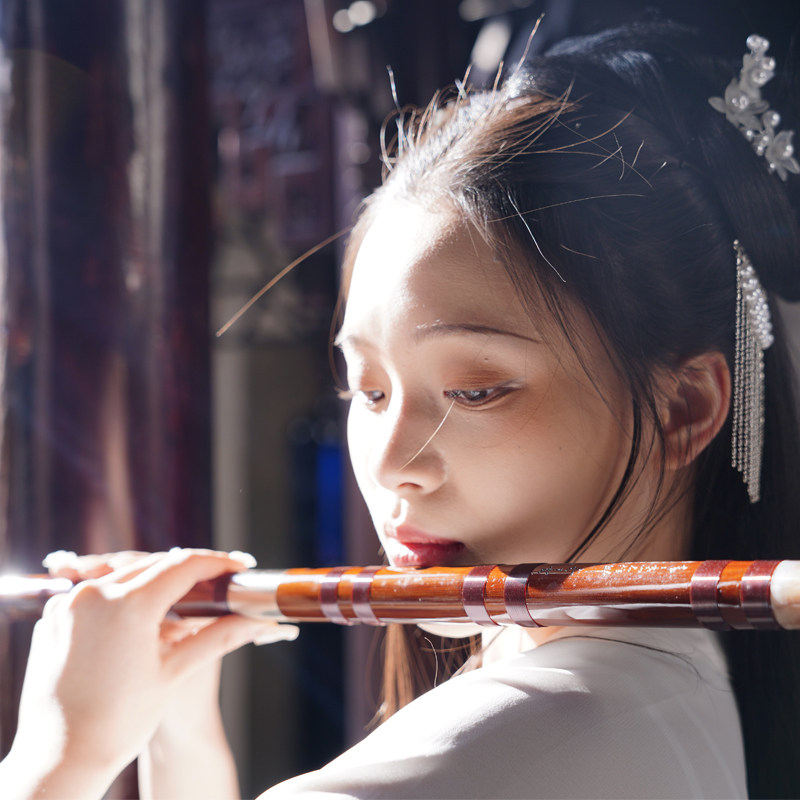 鸣声丁小明特制高端苦竹笛子F调专业成人高级演奏横梆曲笛C调乐器