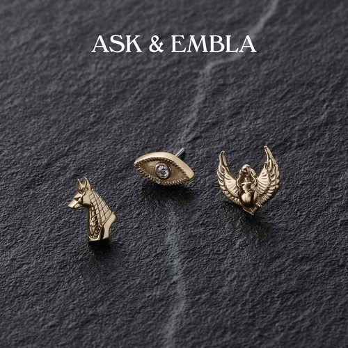 AskandEmbla Osiris 14K 金无螺纹穿刺端头