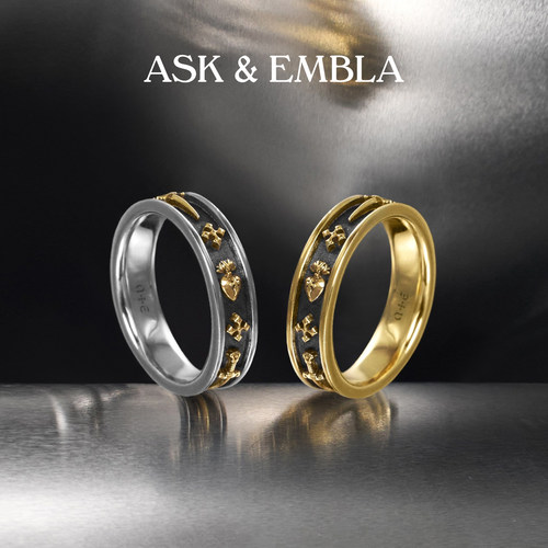 Ask & Embla Trinity图腾戒指