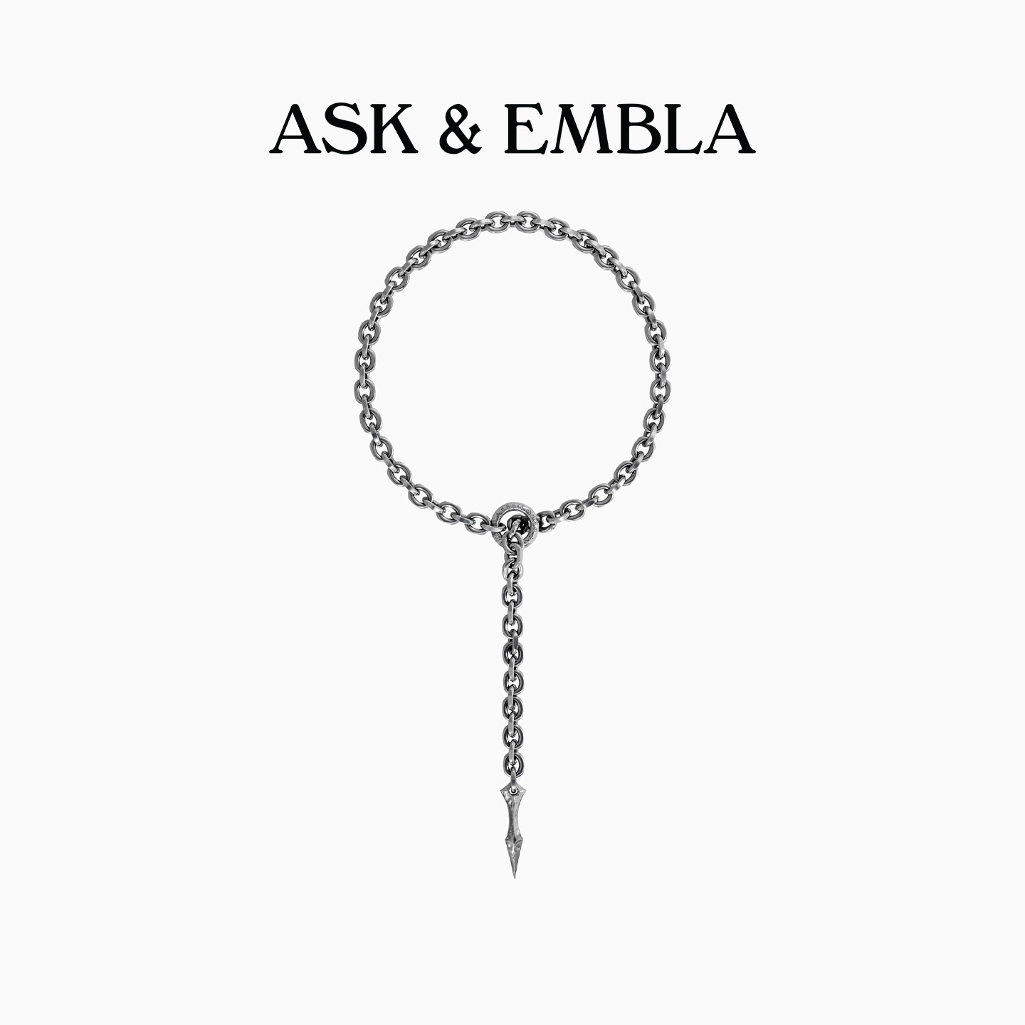 AskEmbla 铭石可调节粗链条项链哥特风嘻哈粗中性风小众锁骨链