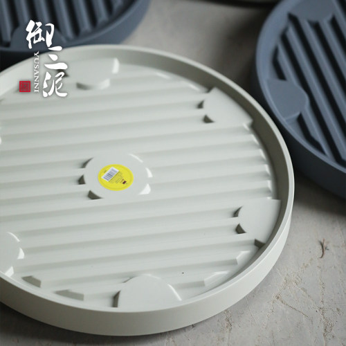 万向轮移动滚轮花盆花坛搭档造景塑料托盘防漏水止水隔水装饰美观