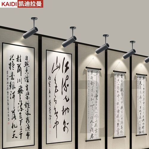 LED明装射灯吸顶COB轨道灯3w5w7w简约电视背景墙展厅灯轨道射灯