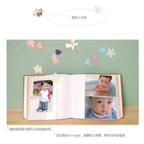 韩国创意六寸相册本孩子成长照片记录册6寸宝宝幼儿园宝贝纪念册