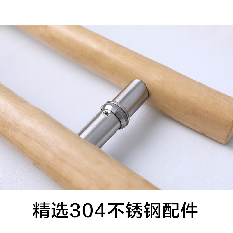 原木树枝玻璃门拉手民宿商铺木门推拉大门拉手个性创意实木门把手