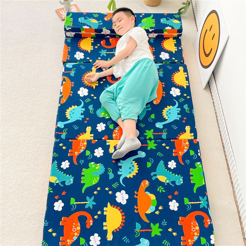 卡通儿童可折叠床垫小学生午睡地垫打地铺睡垫便携午休神器懒人床