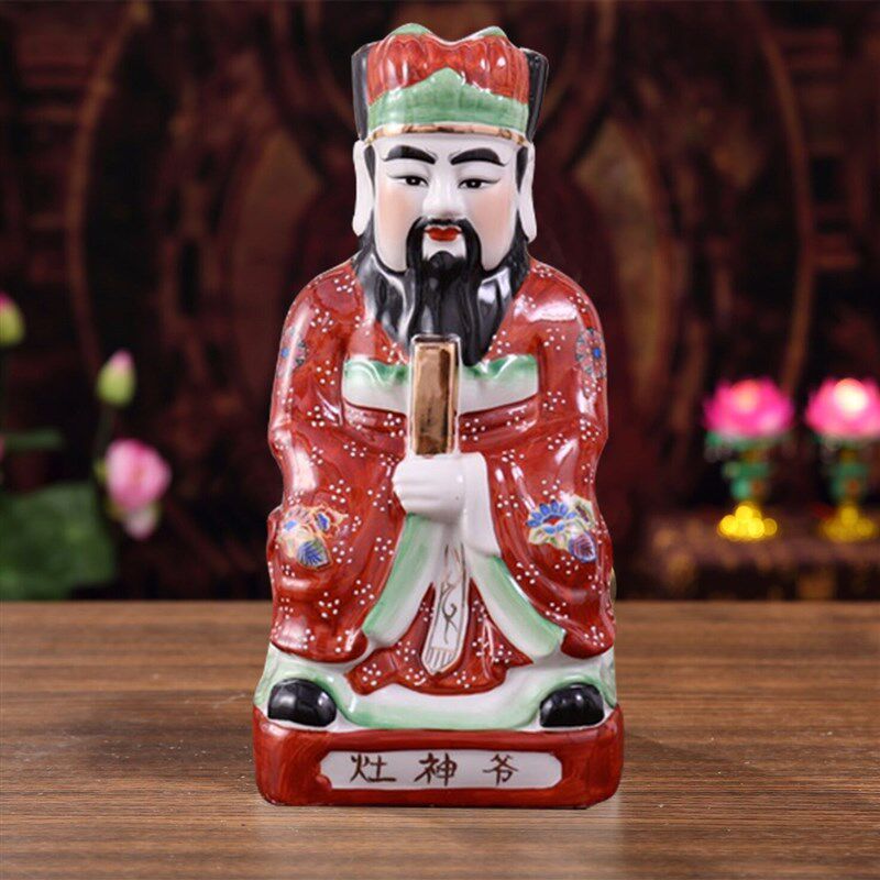 包邮陶瓷灶神爷神像灶王爷火神祝融灶神爷厨房灶面摆件