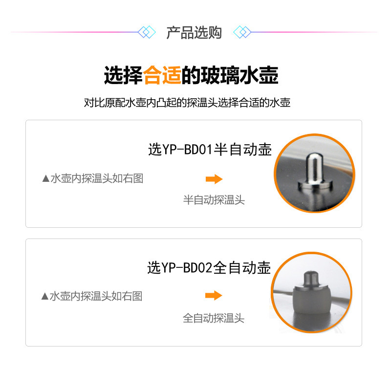 科思达全自动上水电热水壶配件底部加水单个玻璃养生壶烧水壶通用