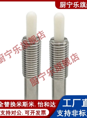 超轻载型树脂销不锈钢弹簧柱塞PJLSK3 4 5 6 8 10 12-5定位伸缩销