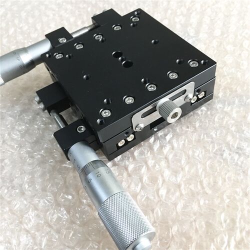 薄型XY轴80*80微调平台LY80高度30mm行程0-25mm