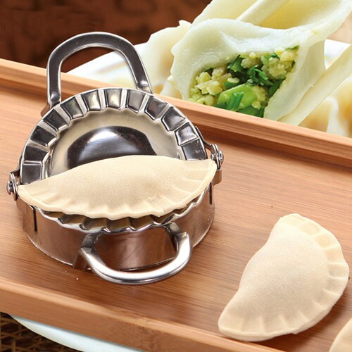 不锈钢包饺子器家用厨房小型手推切饺皮机儿童做水饺工具DIY模具