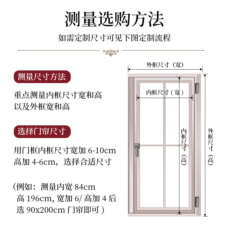 新中式防蚊虫吸铁门帘魔术贴自吸家用纱帘蚊帐磁铁自粘式整根磁条