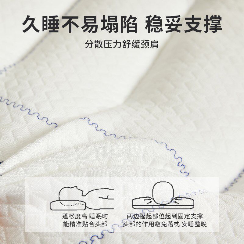 A类卡通儿童定型枕头护颈椎助睡眠单人学生专用分区枕芯四季通用