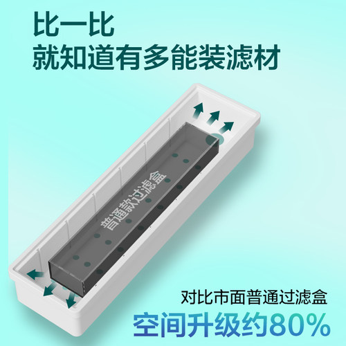 鱼缸过滤器滴流盒过滤盒干湿分离上过滤过滤盒低水位龟缸过滤神器