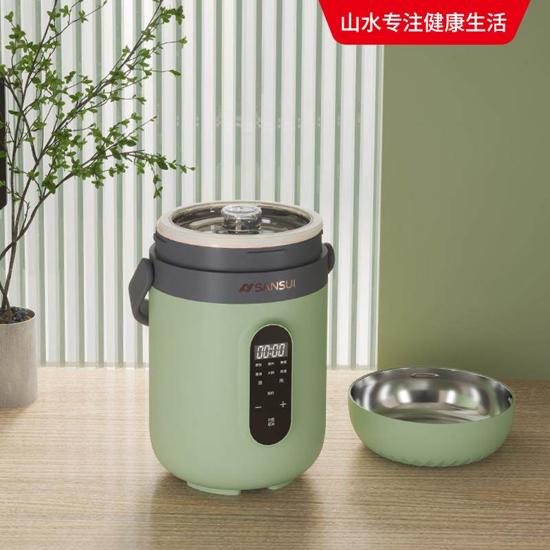 山水多功能电炖锅家用煲粥神器小型便携式电煮壶宝宝辅食小锅煲汤