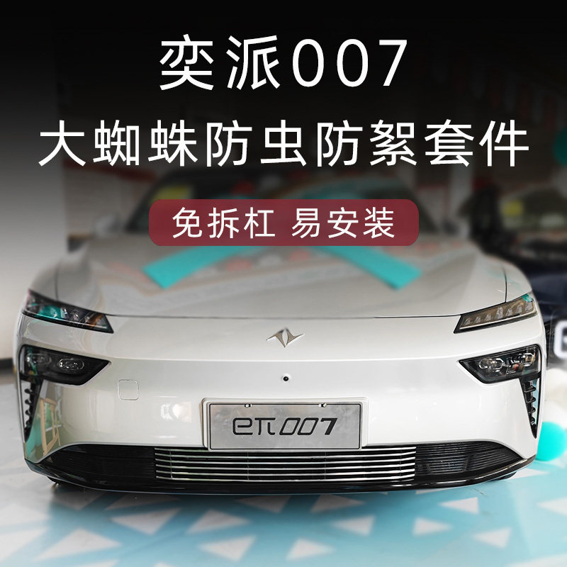 东风奕派007前脸中网外观改装配件eπ007专用水箱防虫网汽车用品
