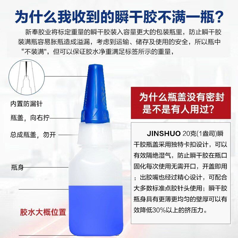 495胶水柔软性塑料快干强力胶陶瓷粘金属橡胶PVC万能胶粘剂模型玩