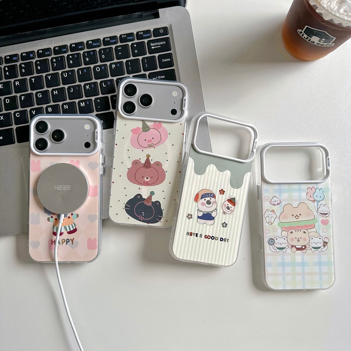 卡通表面鎏金适用苹果手机壳17promax磁吸iPhone16新款简约15小众不撞款14高级巨好看13甜美可爱手机壳女生