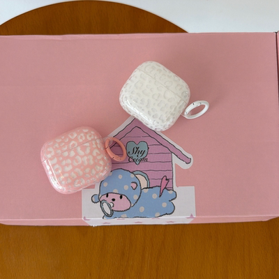 ins甜酷豹纹适用airpodspro3苹果无线蓝牙耳机壳airpods4新款airpods1/2代创意个性女硅胶防摔三代pro2保护套