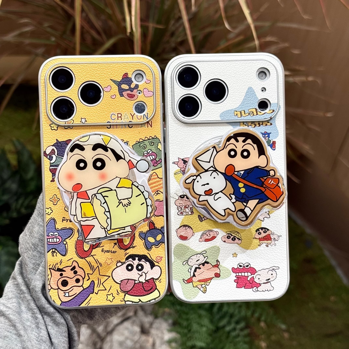 For iphone13 14 15 16 卡通蜡笔小新全包磁吸TPU+PC保护套 苹果17 pro max 手机壳