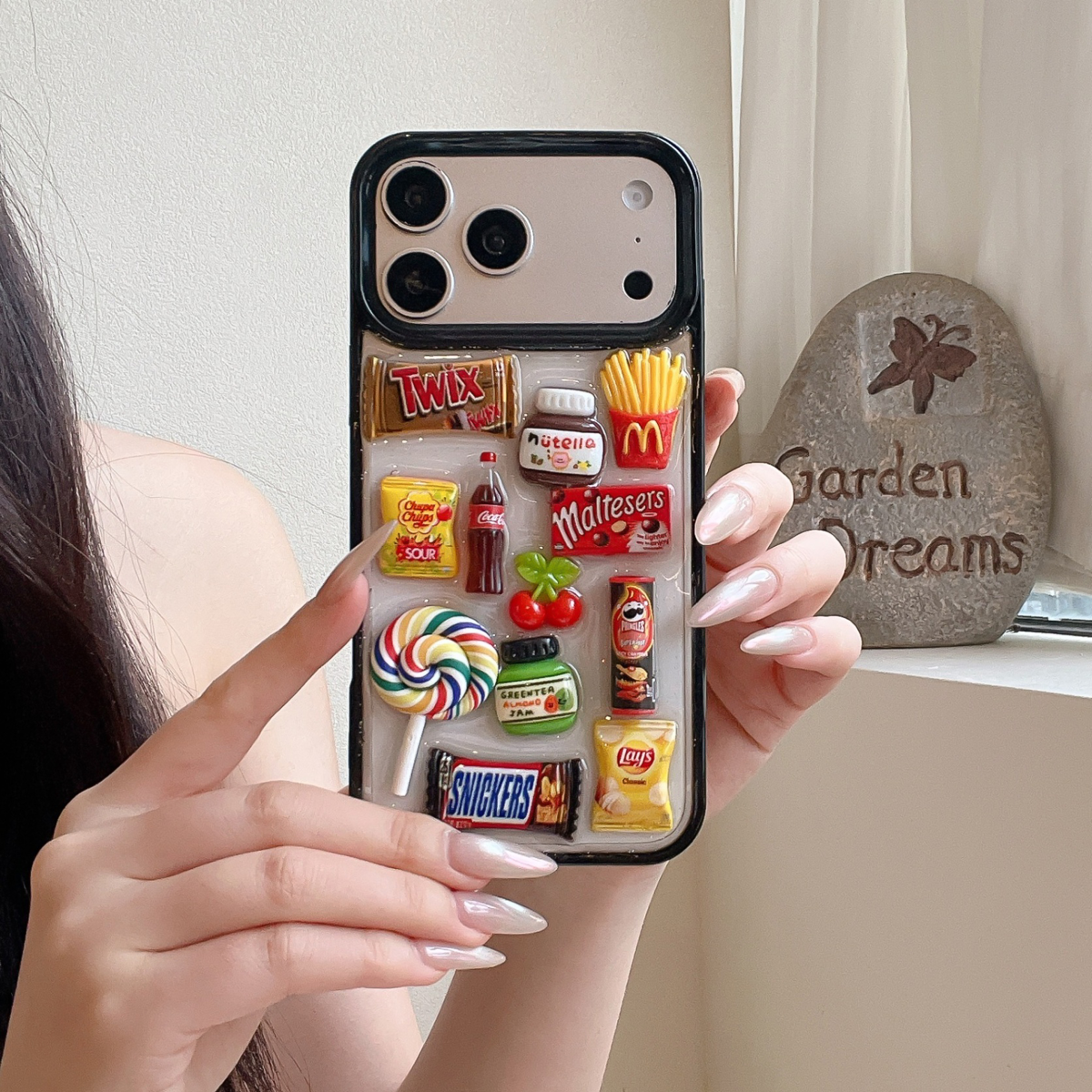 棒棒糖零食新款苹果17适用iPhone16ProMax滴胶15pro手机壳个性防摔保护套14硬