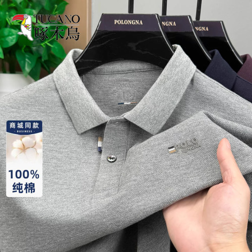 啄木鸟男士短袖polo衫夏季