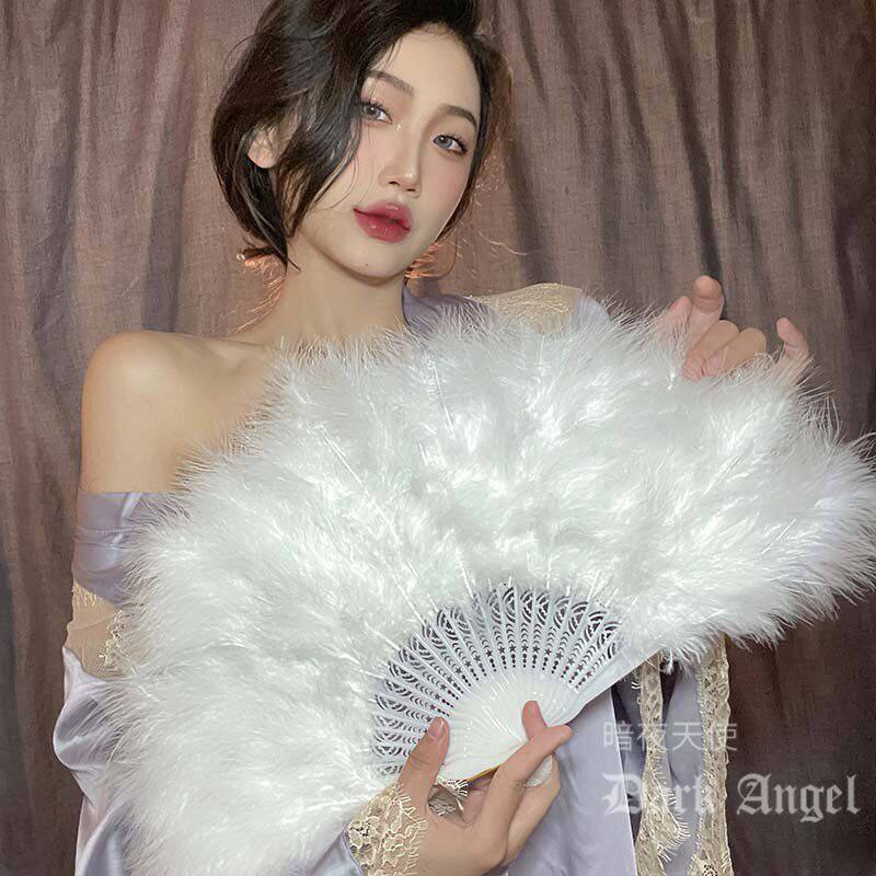 羽毛扇子旗袍夜上海舞蹈