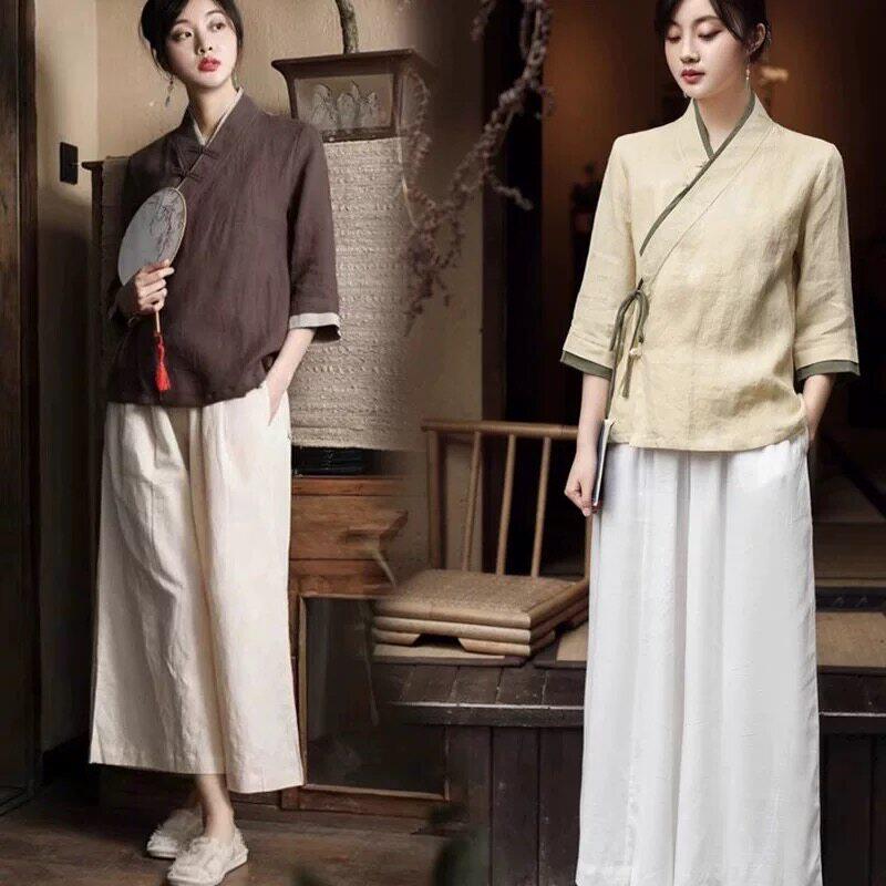 中医馆工作服女新中式养