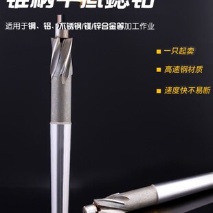 高速钢锥柄沉头铣刀螺丝沉孔钻平底锪钻可换导柱 加长模具钢专用