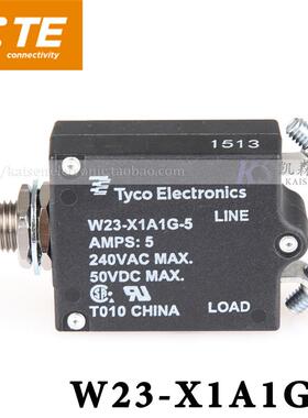 Tyco TE W23-X1A1G-5 5A 7-1393246-5 1-5A过载保护断路器UL CSA
