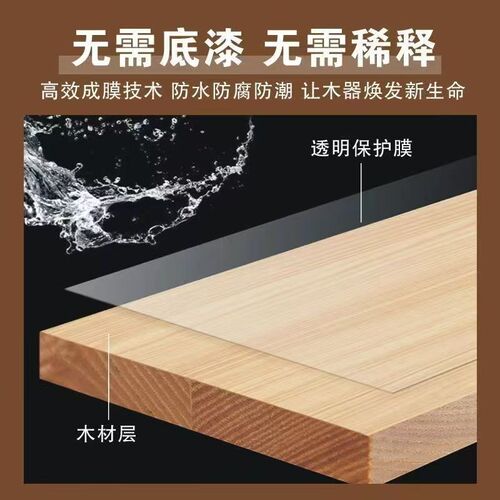 水性木器漆聚氨酯漆环保透明清漆防水防霉超耐候超耐水木地板茶盘